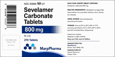 Sevelamer Label Image (Mp Sel 270 Label 1.1)